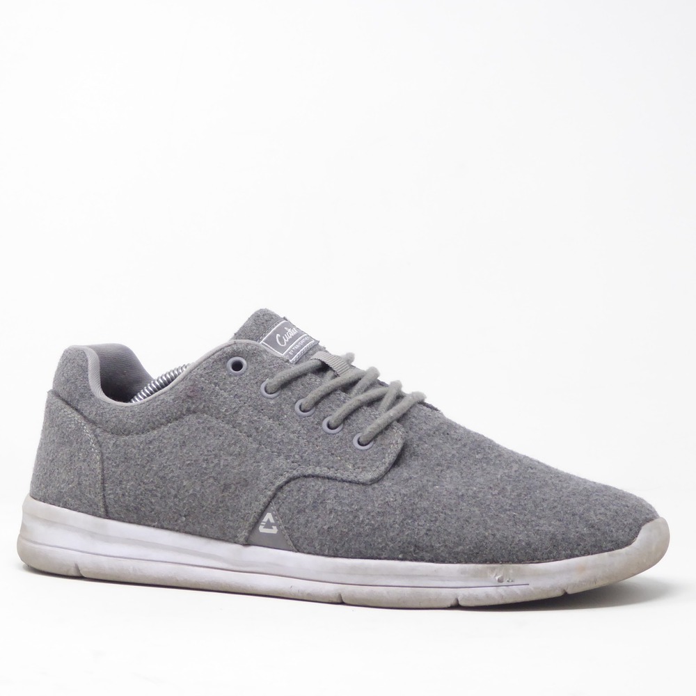 Cuater Mens Shoes Gray The Daily Wool Lace Up Sneakers Size 12